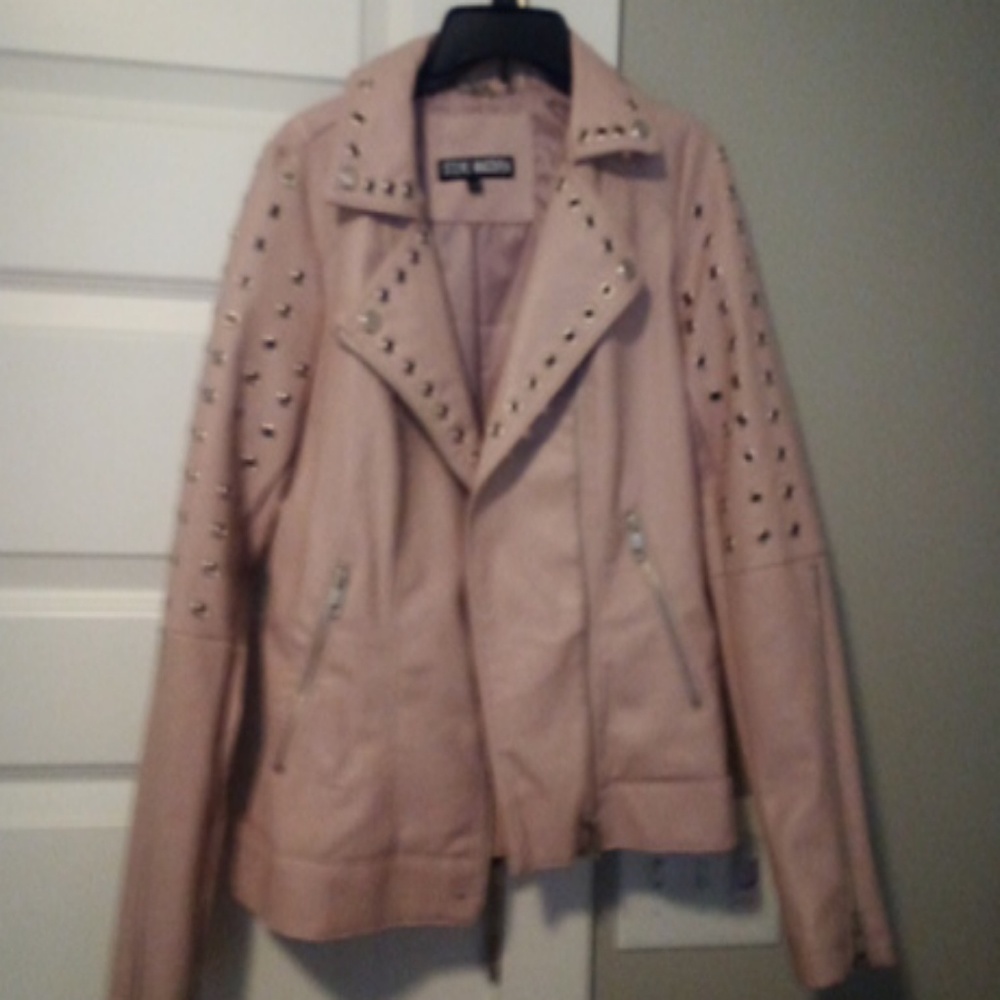 Steve Madden light pink polyurathane jacket